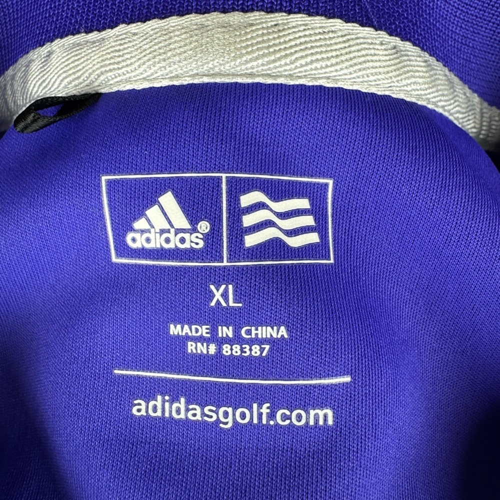 Adidas Purple Golf Collared Shirt - Picture 4 of 8